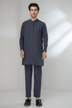 Afbeelding in Gallery-weergave laden, FOSSILE GRAY-BLENDED-KURTA PAJAMA/TROUSER (KSR22-008)
