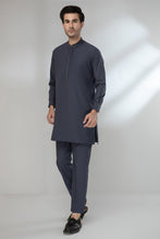 Afbeelding in Gallery-weergave laden, FOSSILE GRAY-BLENDED-KURTA PAJAMA/TROUSER (KSR22-008)
