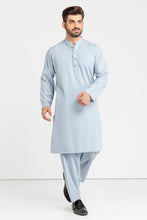 Laden Sie das Bild in den Galerie-Viewer, P-BLUE-BLENDED-KURTA SHALWAR (KSRS23-028)
