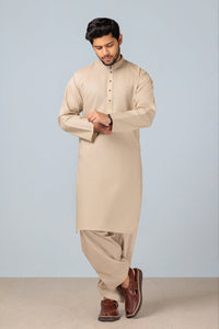 C-BEIGE-COTTON-KURTA SHALWAR (KSRS23-065)