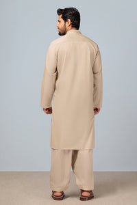 C-BEIGE-COTTON-KURTA SHALWAR (KSRS23-065)