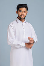 Load image into Gallery viewer, BR-WHITE-BLENDED-KURTA SHALWAR (KSRS23-072)
