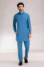 Laden Sie das Bild in den Galerie-Viewer, YALE-BLENDED-KURTA PAJAMA/TROUSER  (KSS23-002)
