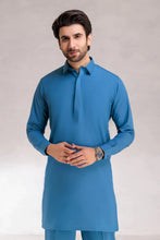 Cargar imagen en el visor de la galería, YALE-BLENDED-KURTA PAJAMA/TROUSER  (KSS23-002)
