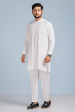 Load image into Gallery viewer, WHITE-BLENDED-KURTA PAJAMA TROUSER (KSS23-025)
