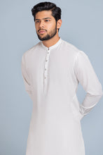 Laden Sie das Bild in den Galerie-Viewer, WHITE-BLENDED-KURTA PAJAMA TROUSER (KSS23-025)
