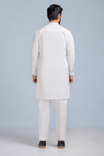 Cargar imagen en el visor de la galería, WHITE-BLENDED-KURTA PAJAMA TROUSER (KSS23-025)
